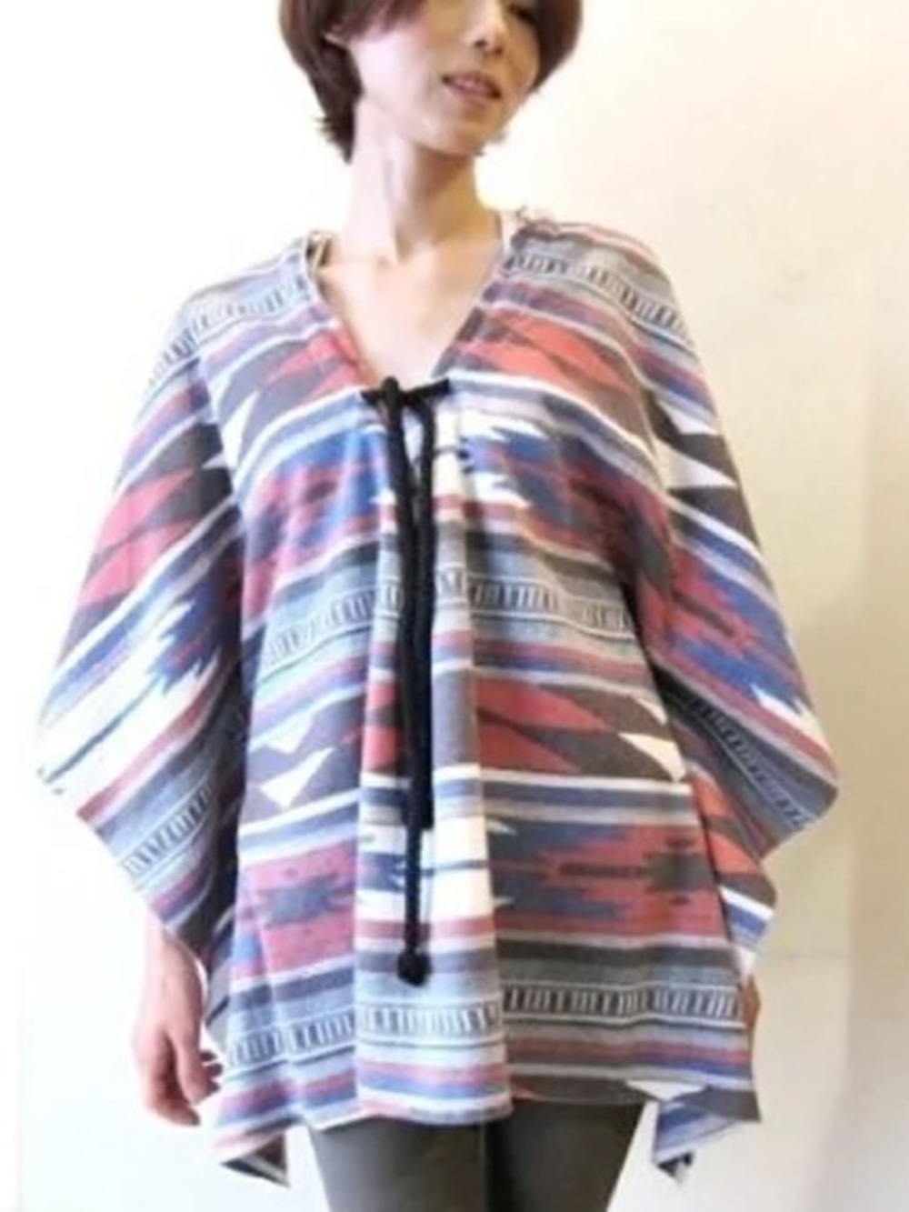 One Teaspoon Multicolour fleece Southwest Poncho